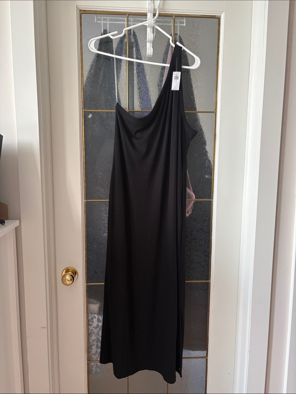 Old Navy Black One-Shoulder Maxi Dress